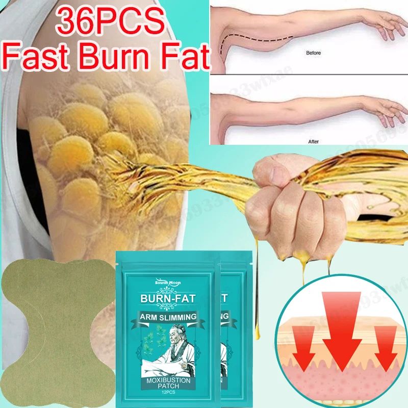 

36-240pcs Thin Arm Moxibustion Paste Slim Down Stickers Slimming Products to Burn Fat Chinese Herbal Plaster Lose Weight Patch