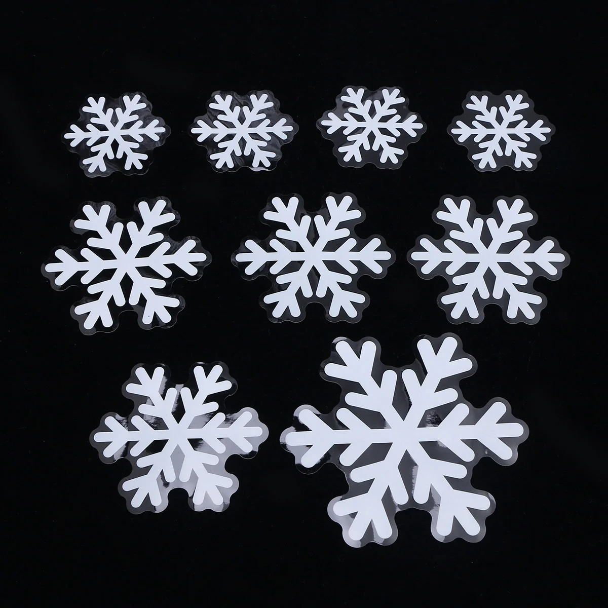 

2PC Christmas Snowflakes Stickers Festival Glass Store Restaurant Car Decorations Ornament