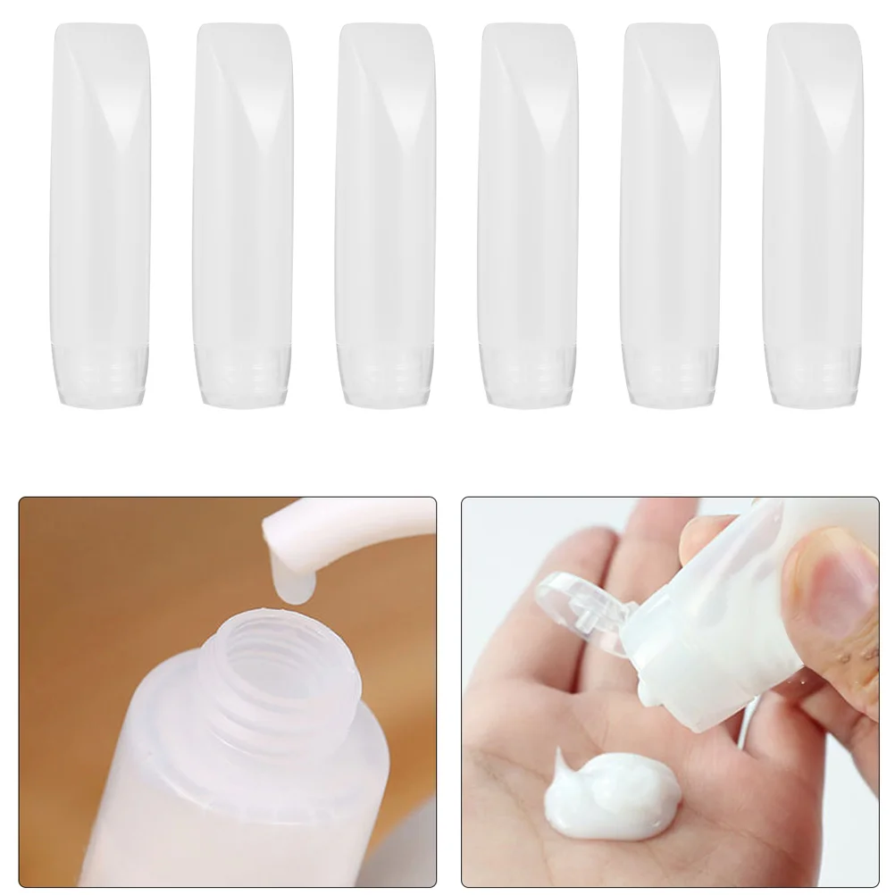 

10 шт., флаконы для лосьона, косметические контейнеры, дорожные флаконы, простые флаконы для лосьона (белые)