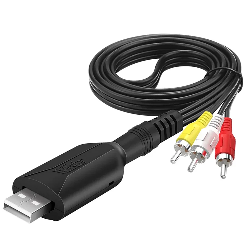 USB 2.0 Легко крышка Карта видеозахвата AV 3RCA VHS Аналоговый в цифровой для ТВ DVD