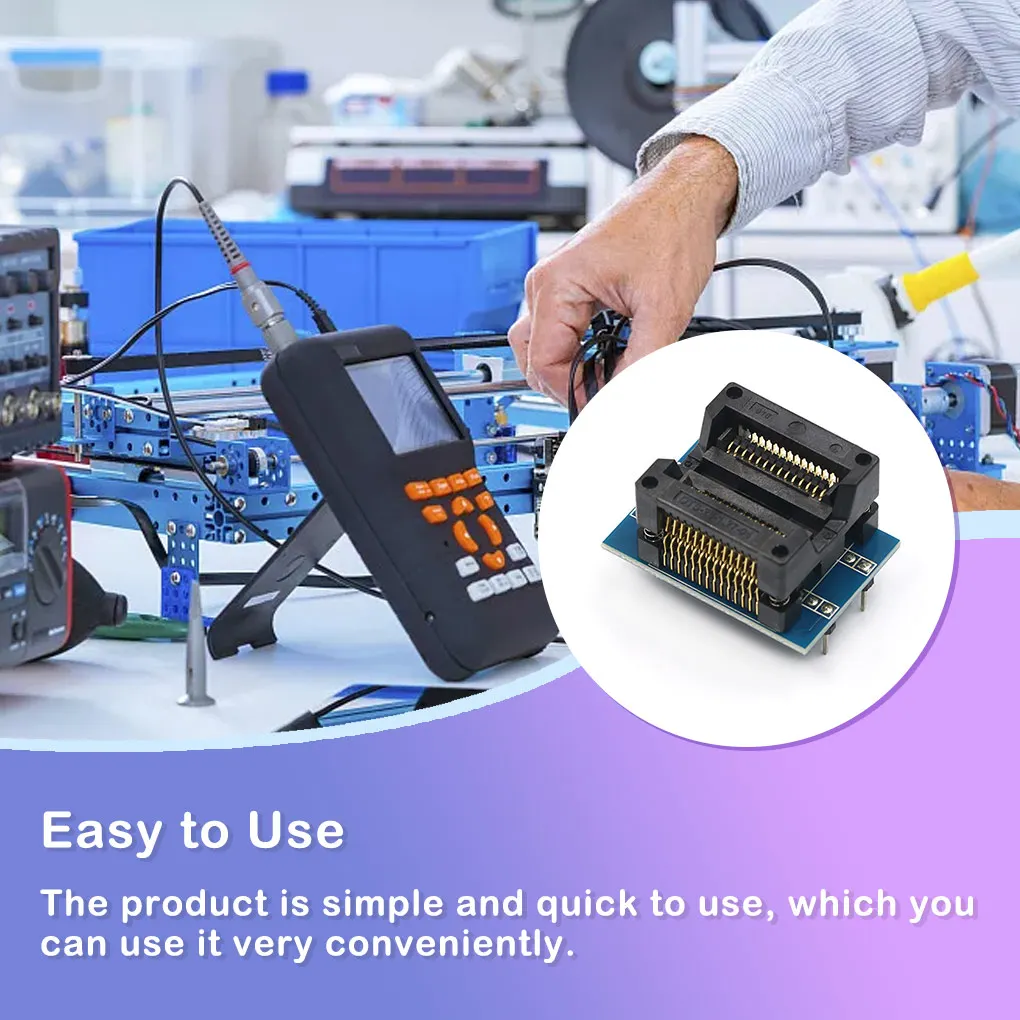 

SOP28 to DIP28 Adapter Socket IC Programmer Wide Narrow Conversion Test Converter Accessory Programmer Electronically