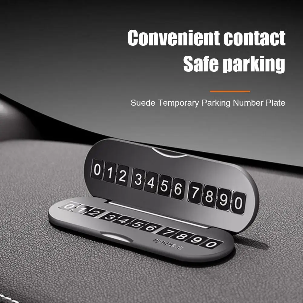 

Car Phone Holder Temporary Parking Card Phone Number Park Universal Telephone Accessories Car Car-styling Number Plate L9V4