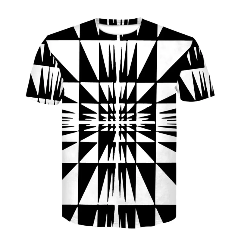 

Summer Popular 3D Geometric Shape T-shirt Creative Swirl Male T-shirt Casual Sports Shirt Funny T-shirt Funny T-shirt
