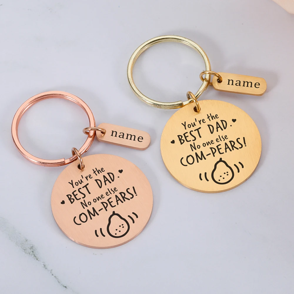 

You're the best dad No one else com-pears Keychain for Father Daddy Step Dad from Daughter Son Father's Day Gifts Keyring