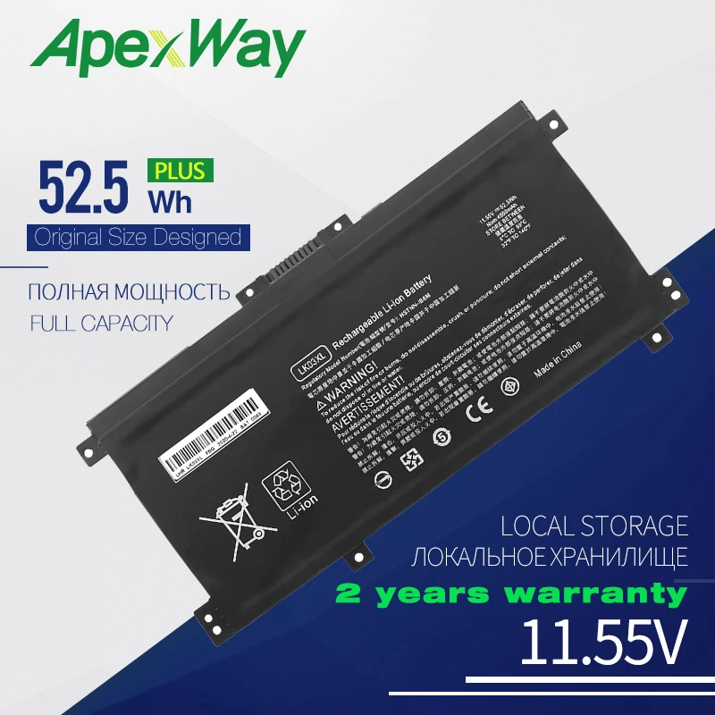 

ApexWay LK03XL Laptop Battery For HP Envy 15 x360 15-bp 15-cn TPN-W127 W128 W129 W132 HSTNN-UB7I HSTNN-LB7U HSTNN-IB8M LB8J