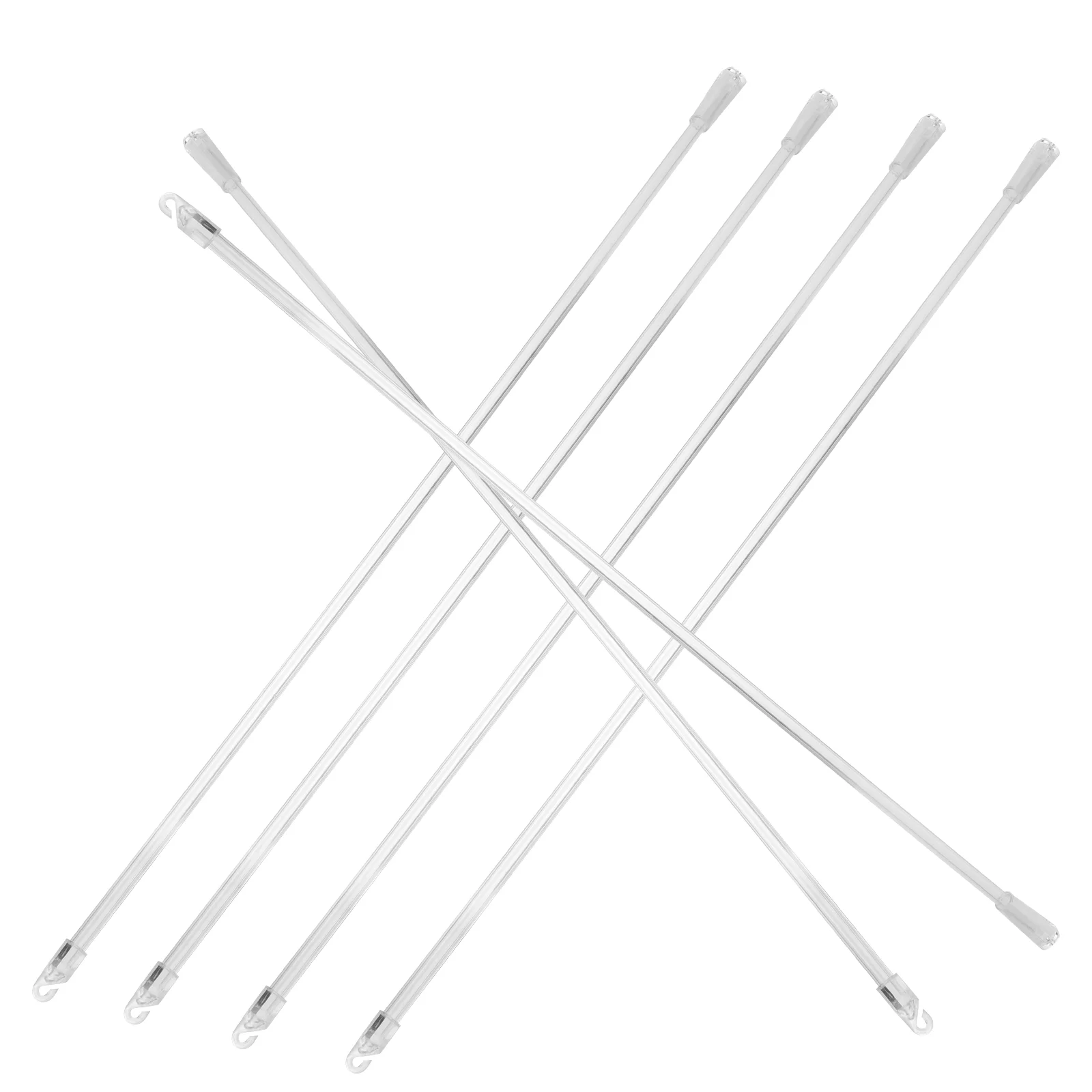 6 шт. жалюзи венецианский стержень рулонные Swizzle маленькая занавеска акриловая