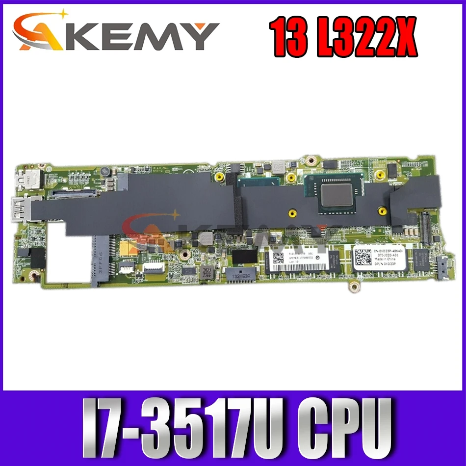 

For DELL Latitude XPS 13 L322X Laptop Motherboard I7-3517U CPU CN-02J8J6 02J8J6 2J8J6 Tested 100% work