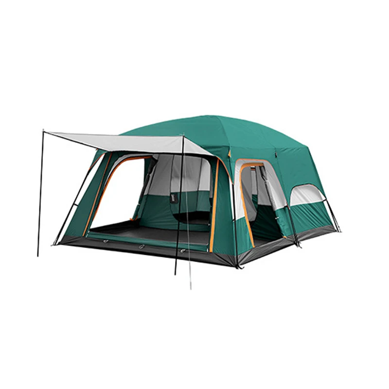 

outdoor camping tent with 2 rooms 1 living room waterproof extra large space 12 persons tent family tent