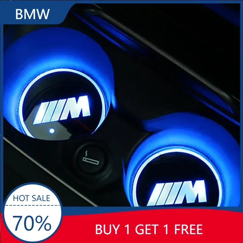 X5 X6 2 шт. для BMW M3 M5 M6 X1 X3 E34 E39 E36 E60 E90 E46 F30 Светящаяся USB-подставка автомобиля