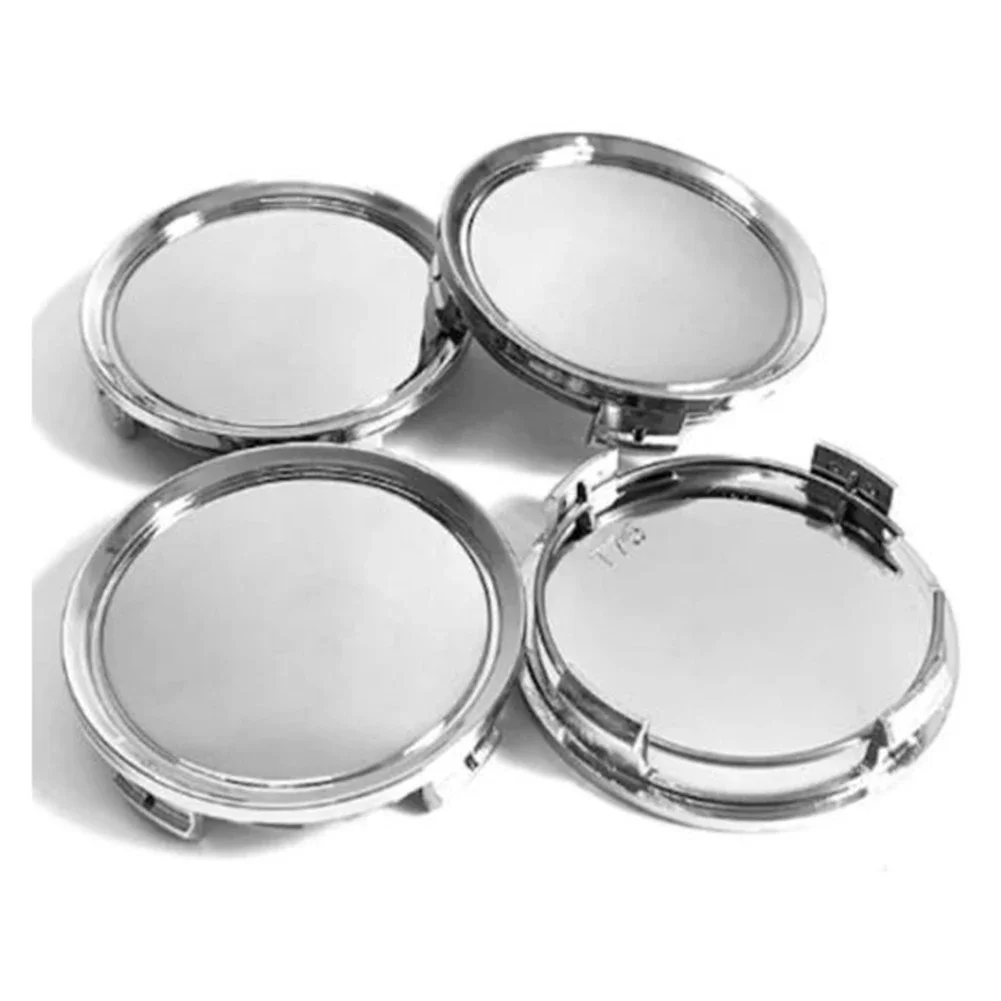 4 х 75 мм (2 95 дюйма) центральная крышка колес хромированная серебристая