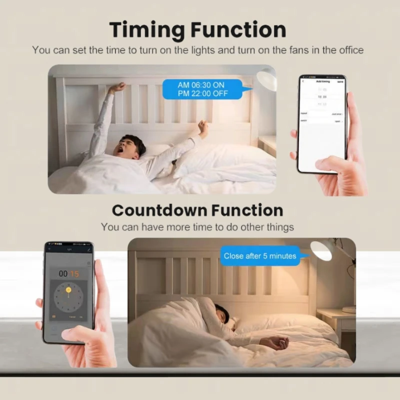 Мини-переключатель Wi-Fi Tuya 16 A реле дистанционного управления с 1-канальной