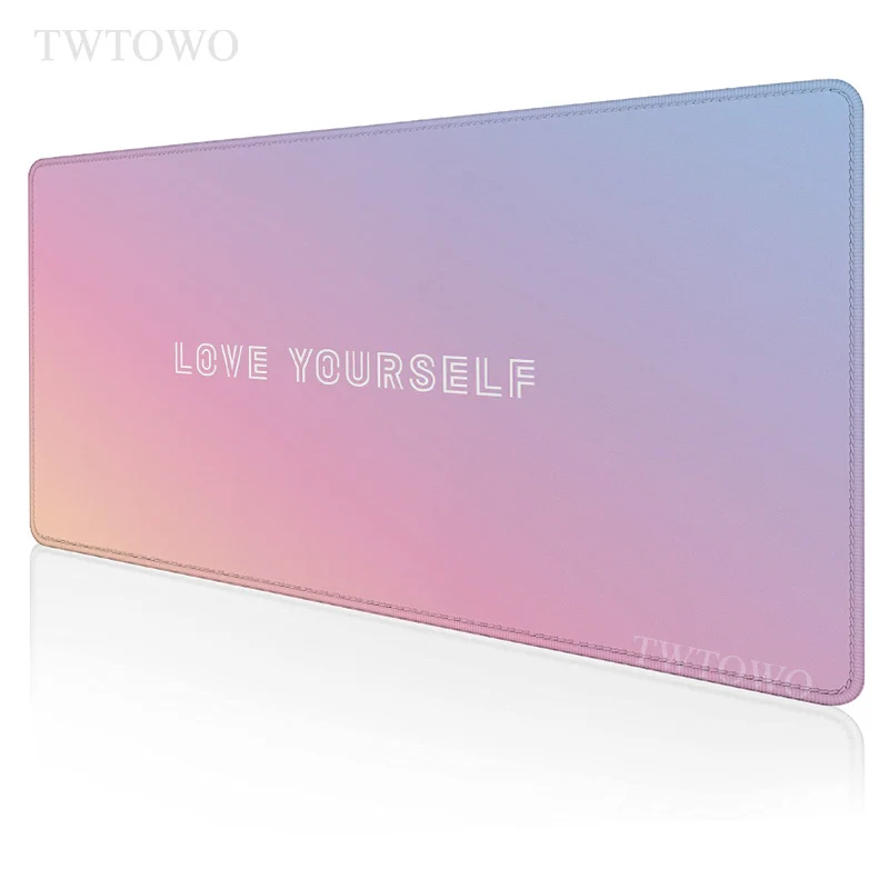 

Love Yourself Flower Kpop Mouse Pad Gamer XL Computer Home New Mousepad XXL MousePads Office Computer Desktop Mouse Pad