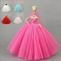 16 bjd dolls accessories off shoulder wedding dress for barbie clothes for barbie doll clothes party gown outfit kids toy 11 5
