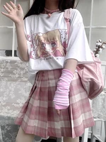 deeptown japanese kawaii anime print t shirt cute sweet girl womens t shirt harajuku graphic short sleeve summer top women 2022