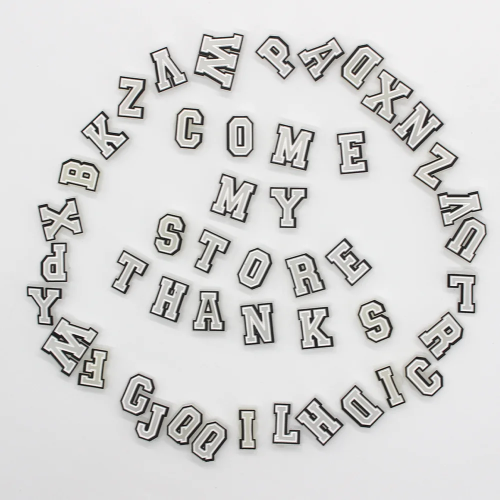 1 шт. JIBZ светящиеся подвески для обуви в виде букв красивые аксессуары с пряжкой