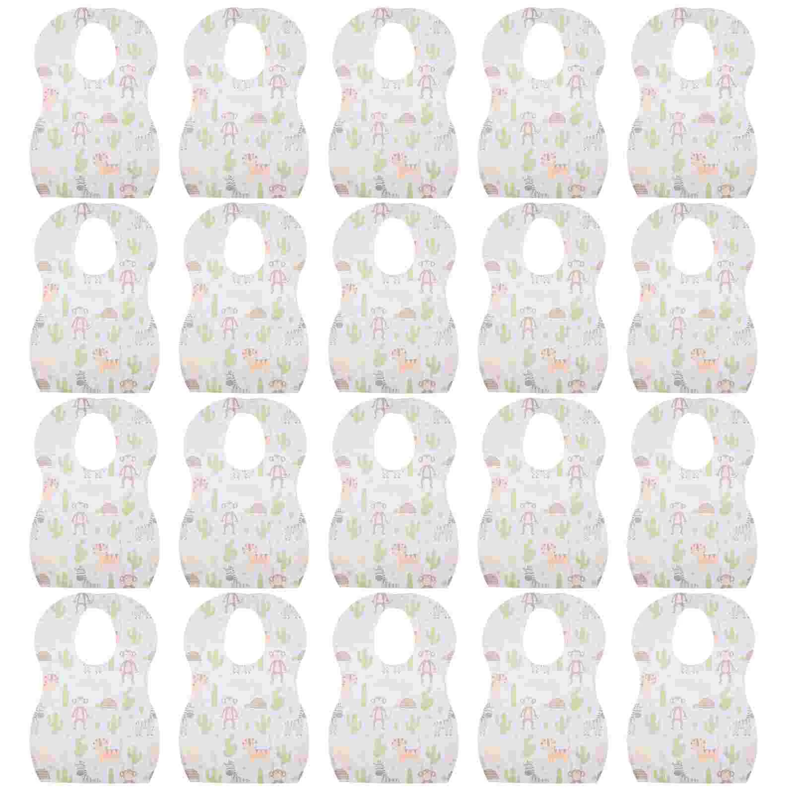 

20 Pcs Baby Bib Toddler Feeding Clothes Bibs Disposable Eating Non-woven Fabric Apron Kids Highchairs