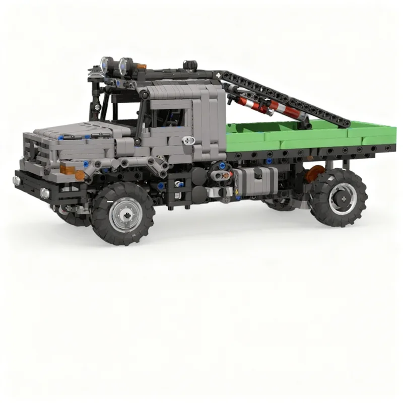Фото 1395 деталей MOC Мини-модель Mercedes-Benz Zetros Trial, технический конструктор, архитектурные блоки, игрушка, подарки на праздники №2