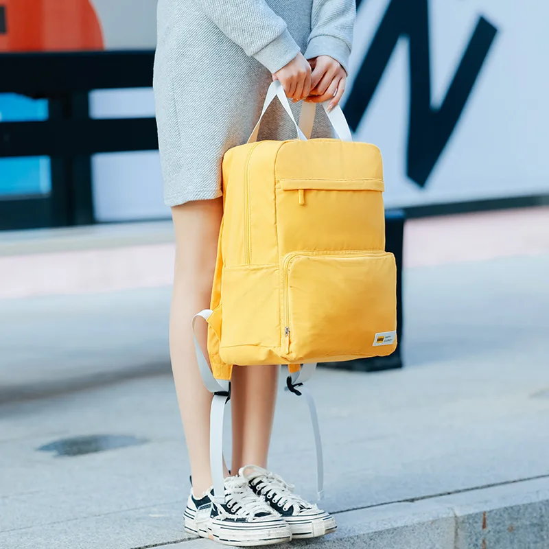 Fashion couple backpacks with backpacks men's business bags large capacity schoolbag leisure travel bag simple handbag