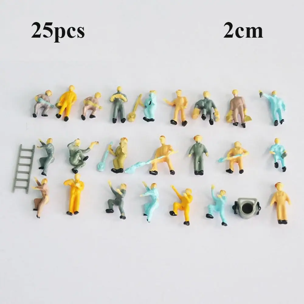 

Миниатюрные фигурки строителей из пластика