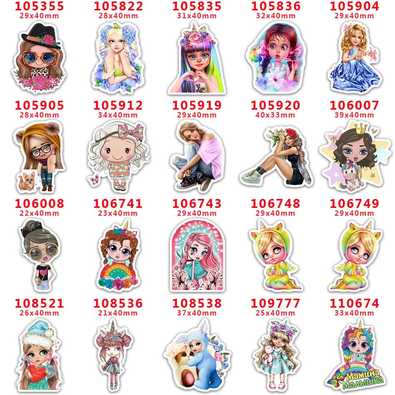 

Бесплатная доставка, товары для творчества «сделай сам» для девочек, плоские смолы с принтом, 10 шт. PR105355