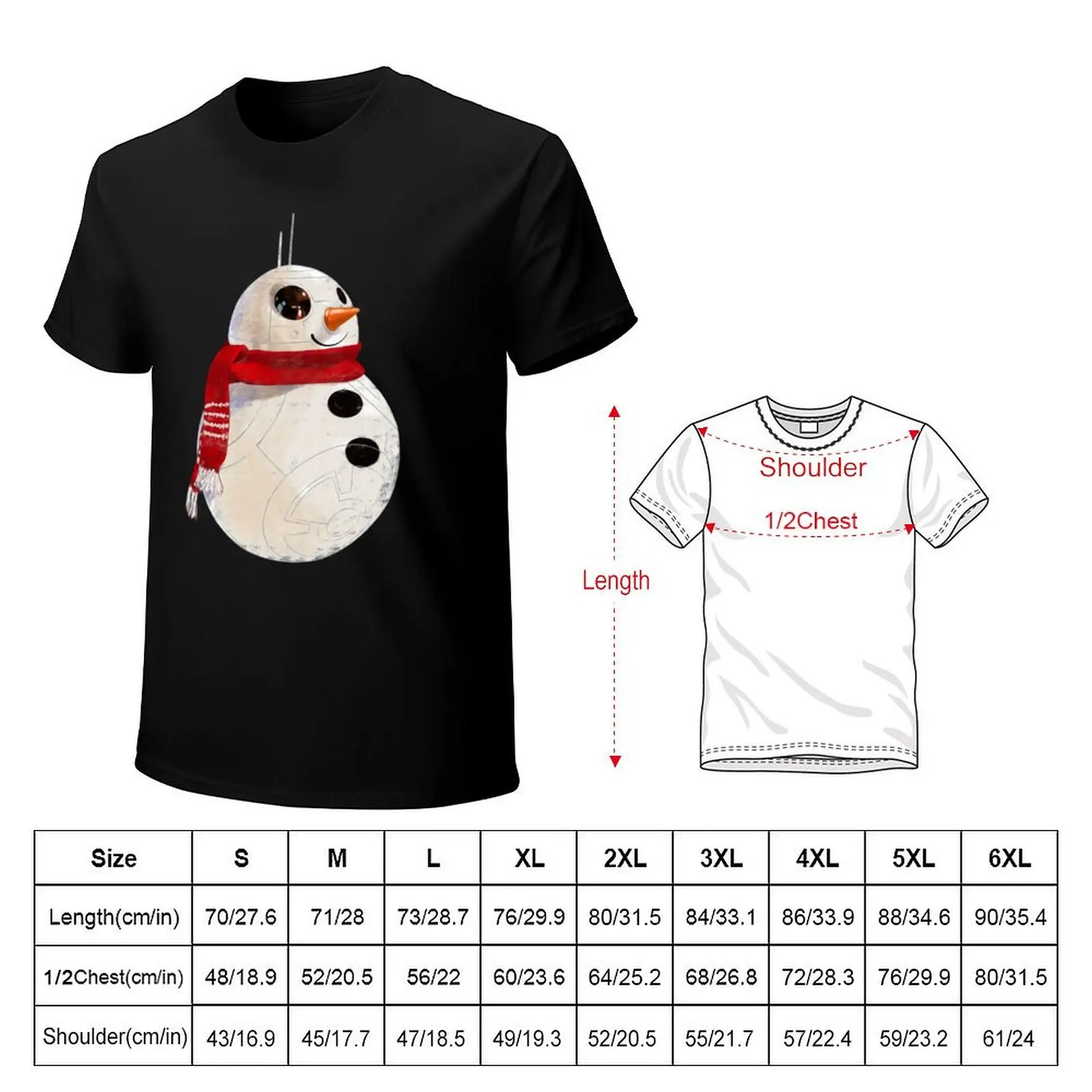 Фото Футболка Snowman BB 8, спортивная повседневная хлопковая футболка с короткими рукавами №2