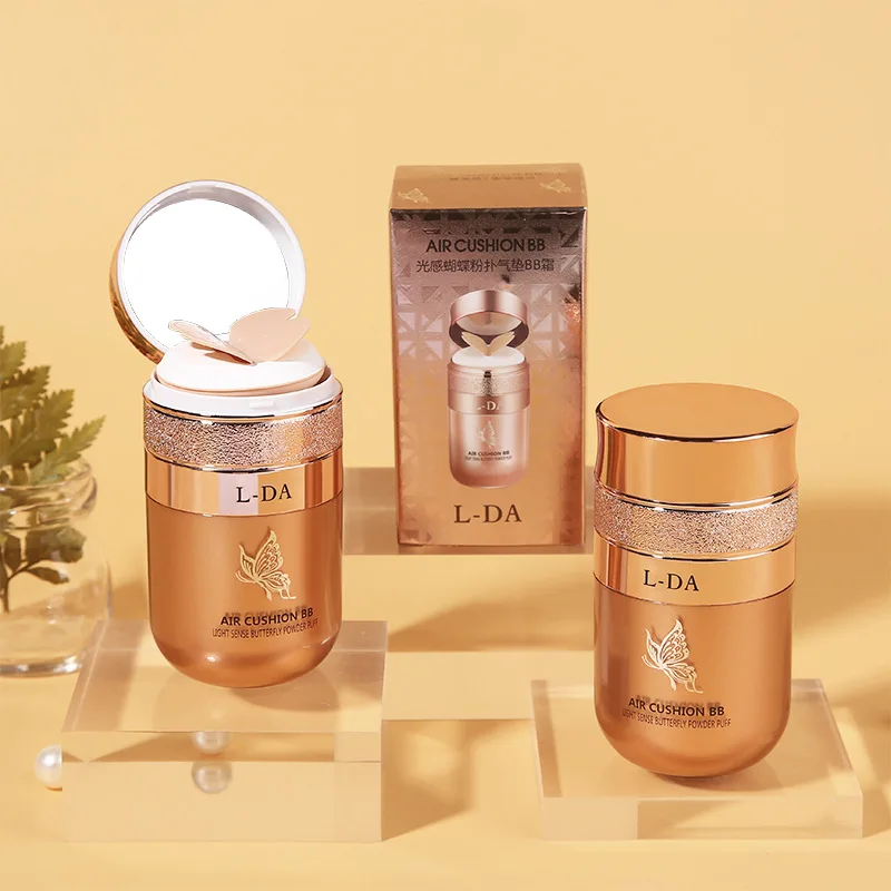 

Light Sensitive Butterfly Powder Puff Air Cushion BB Cream Natural Concealer Makeup Beauty Cosmetics Hydrating Oil-control