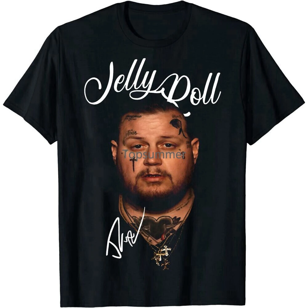 

Jelly Roll Basic Cotton T-Shirt For Men Women All Sizes Black