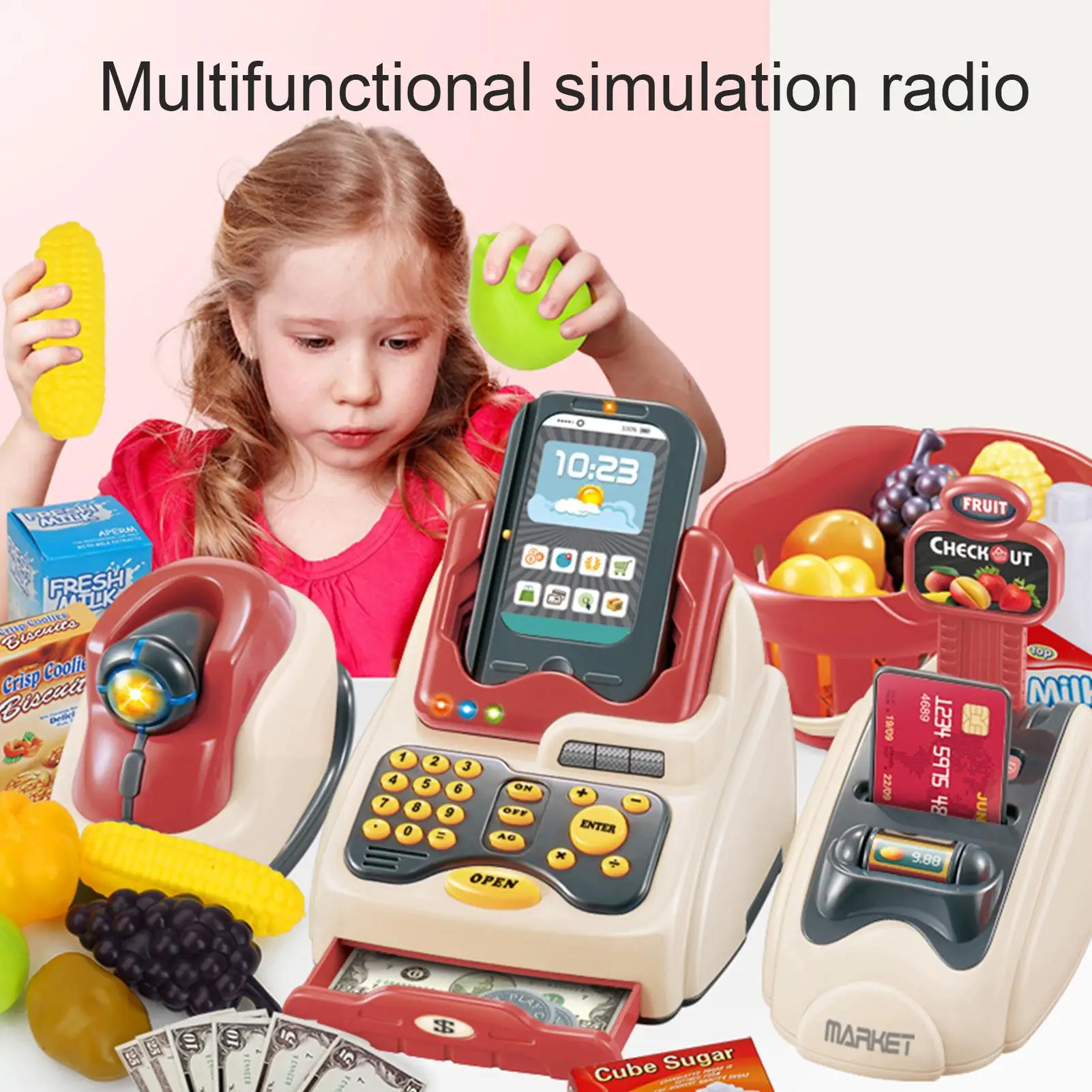 D Machine Kids Play House Toys Simulation Atms Model Kids Ed
