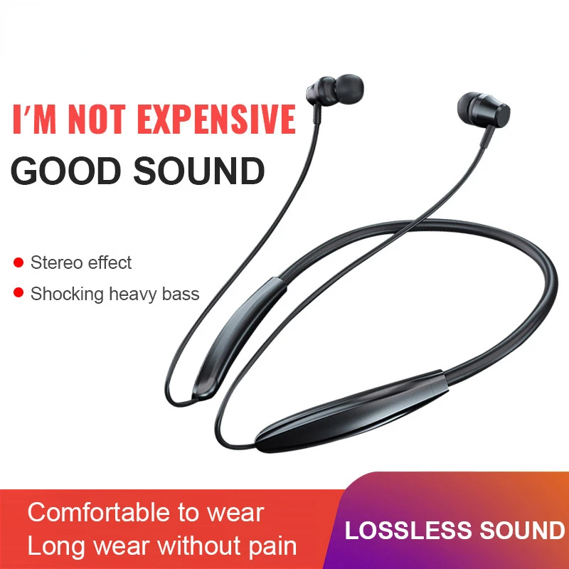 

Wireless Bluetooth 5.0 Headset Magnetic Sports Headset Earplugs 9D Noise Reduction Subwoofer Stereo Headset TWS G05 For IOS SUPE