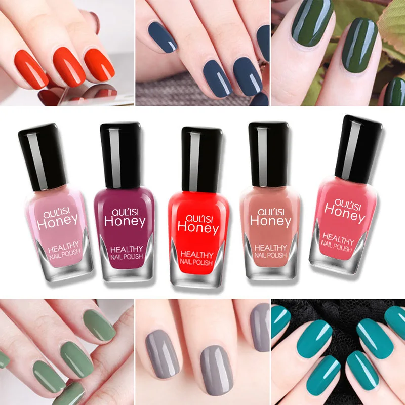 8ml Healthy Nail Polish Candy Color Water Based Peelable Red White Pink Green Nail Art Polish Varnishes Set nails art