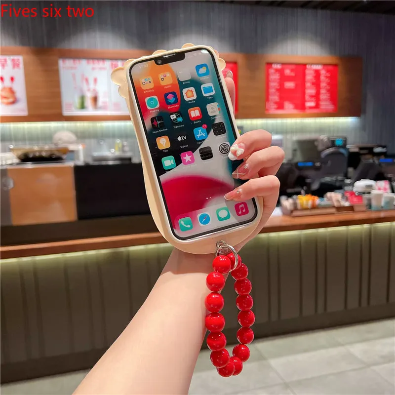 Мультяшный 3D супер смешной большой рот девушка подвесная цепочка для OPPO Reno 11F 2F 11