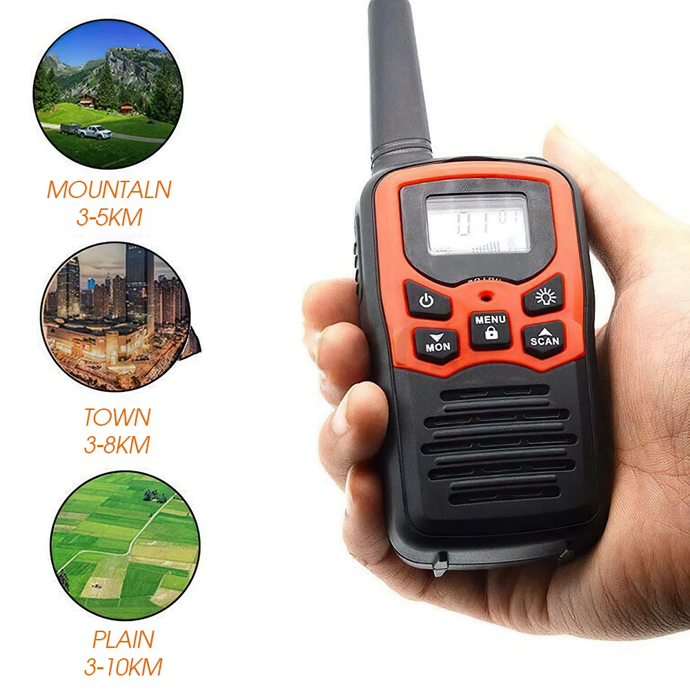 2022.Long Range Walkie Talkies for Adults 2-Way Radios Up to 3 Miles Range in Open Field 22 Channel FRS/GMRS Walkie UHF HX6A