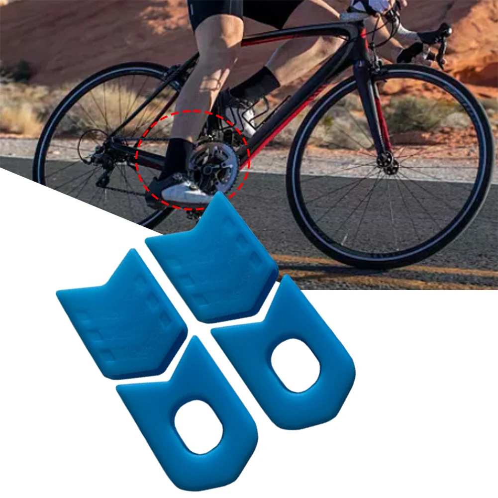 

1 Pair Bicycle Crank Protectors Universal Chainset Crank Silicone Protectors Bike Crank Covers Bicycle Accessories