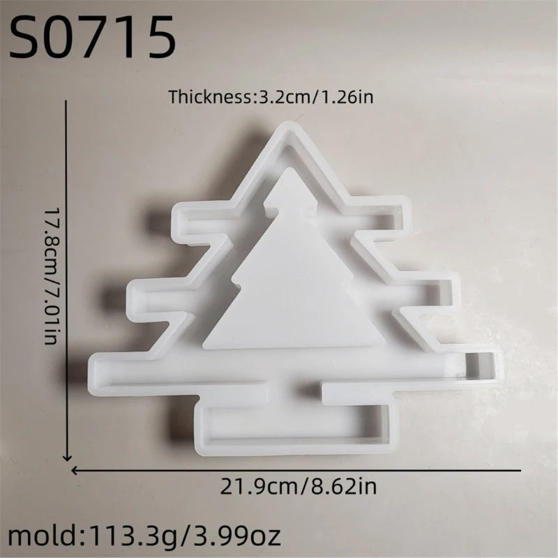 Прочные силиконовые формы для рождественской елки творческого украшения дома