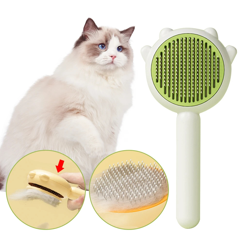 

Removal Tool Brush Accessories Cleaning Dogs Supplies Hair Cat Comb Pet Grooming Self Remover Hair Scratcher Massages Scraper