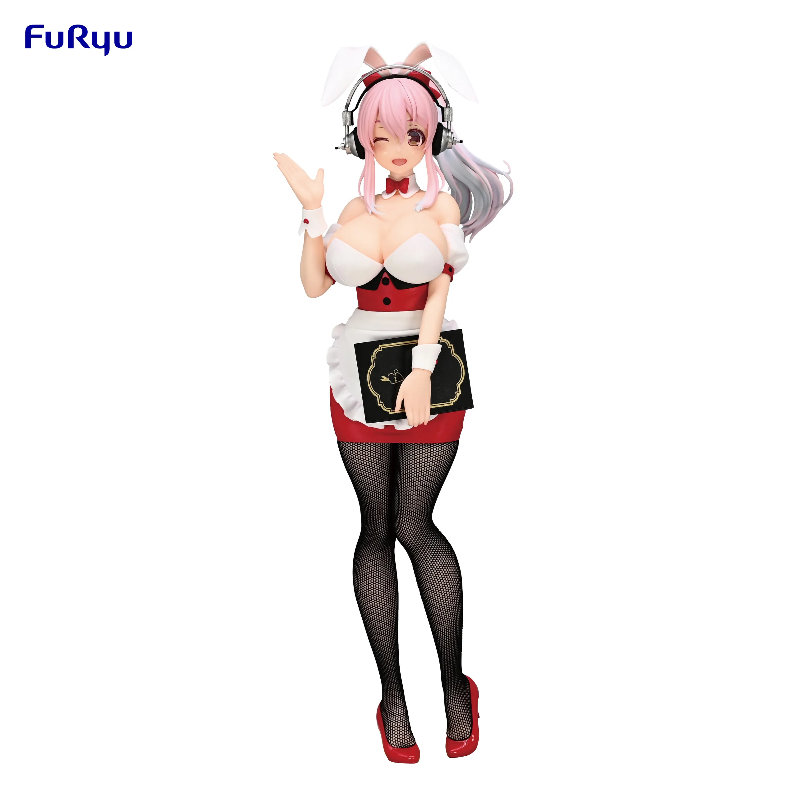 В наличии оригинальная аниме-фигурка SUPER SONICO BiCute Bunnies фигурка официантка ver. ПВХ