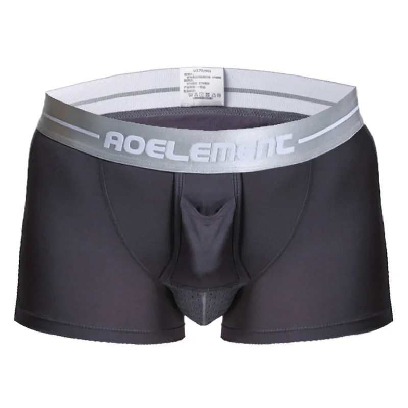 

Scrotum Separation Underwear Men Big Bulge Men's Boxers Pouch Pockets Underpants Breathable Mid Waist Sexy Panties Shorts A50