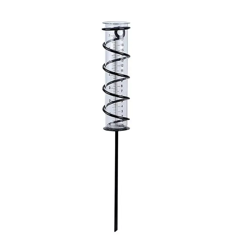 

Rain Gauge Spiral Shape Rain Gauge For Patio Tools For Gardener Replacement Detachable Rain Gauge With Stake For Yard Lawn