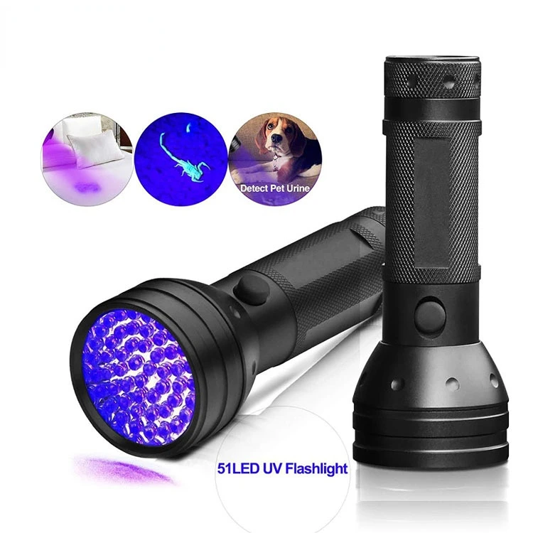 51led Purple Light Flashlight 21led Ultraviolet Flashlight Pet Urine Fluorescent Scorpion Lamp Uv Lamp Edc Black Light Lamp