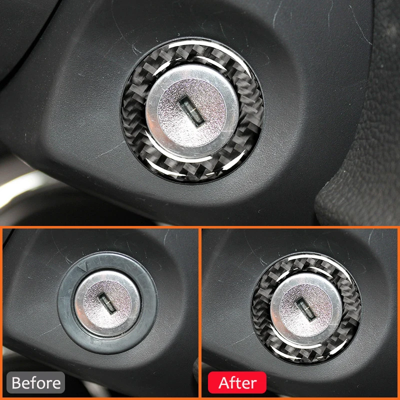 Для Ford Mustang 2009-2013 бесключевая кнопка запуска и остановки двигателя из углеродного