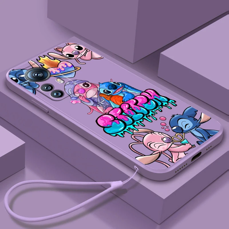 

Phone Case For Xiaomi Mi 13 12S 12 12X 12T 11i 11T 11 10 10S 10T Pro Lite Ultra 5G Lilo & Stitch Luxury Cartoon Liquid Rope