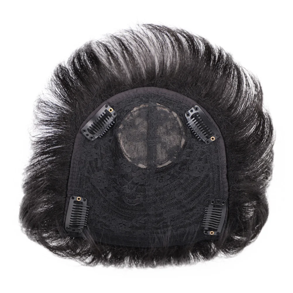 

Hair Pieces Hair Extension Black Hairpiece Replacement Toupee for Men Male