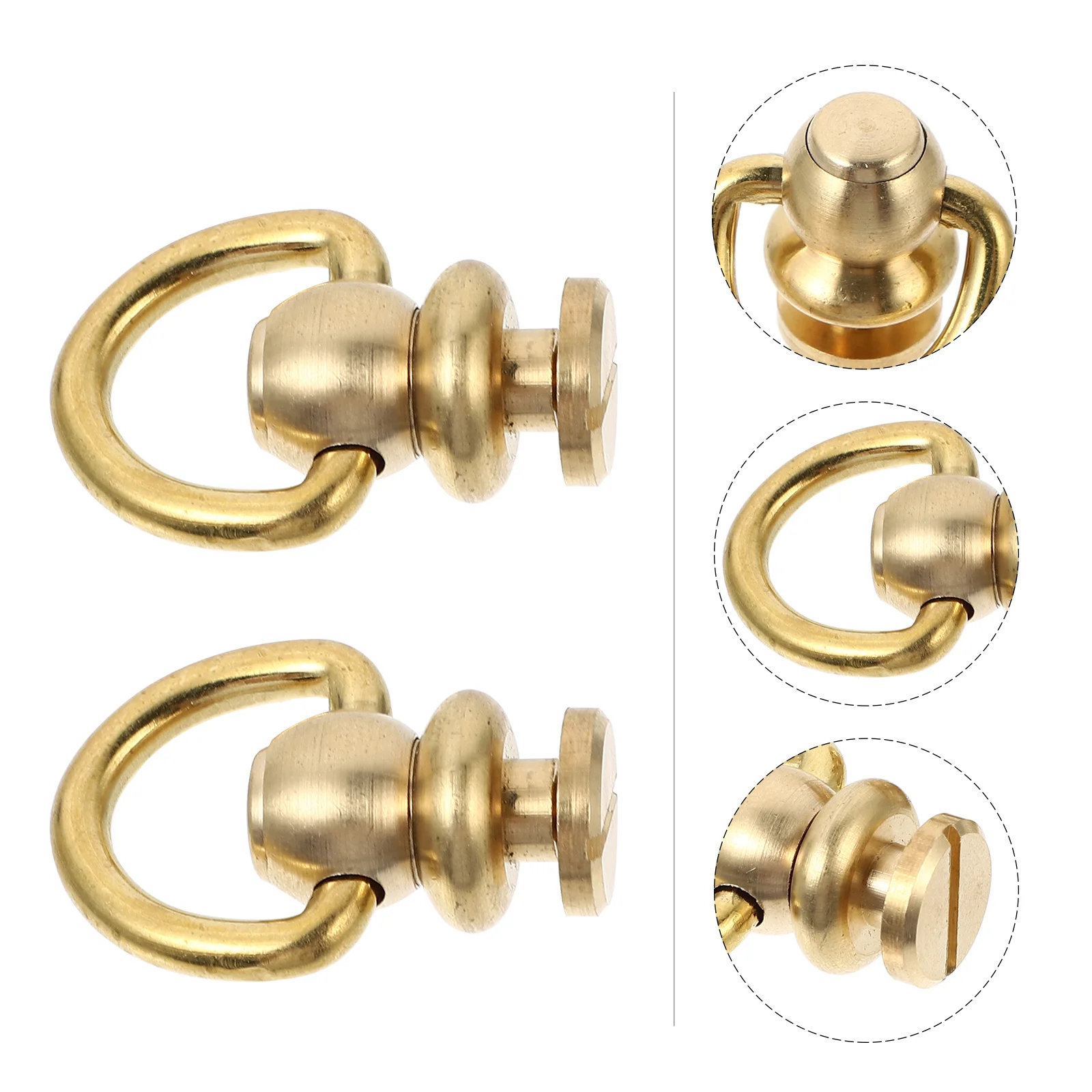 

Brass Bag Buckle Rivets Screw Rivet Purse Ring D Lock Buckles Suitcase Stud Clasp Chicago Handbag Diystuds Clasps Rotate