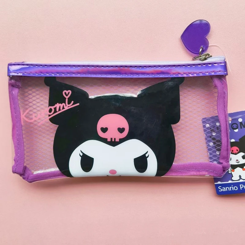 Sanrioed Cinnamoroll My Melody Kuromi XO Purin Dog Kittly аниме кавайная канцелярская ручка макияж карман