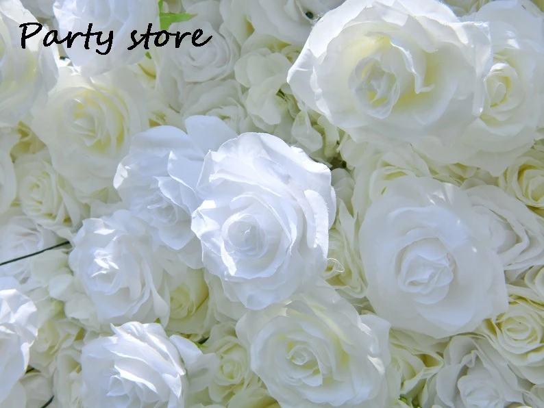 5D белая роза цветок на стену искусственный панель для дома Фотофон праздничного