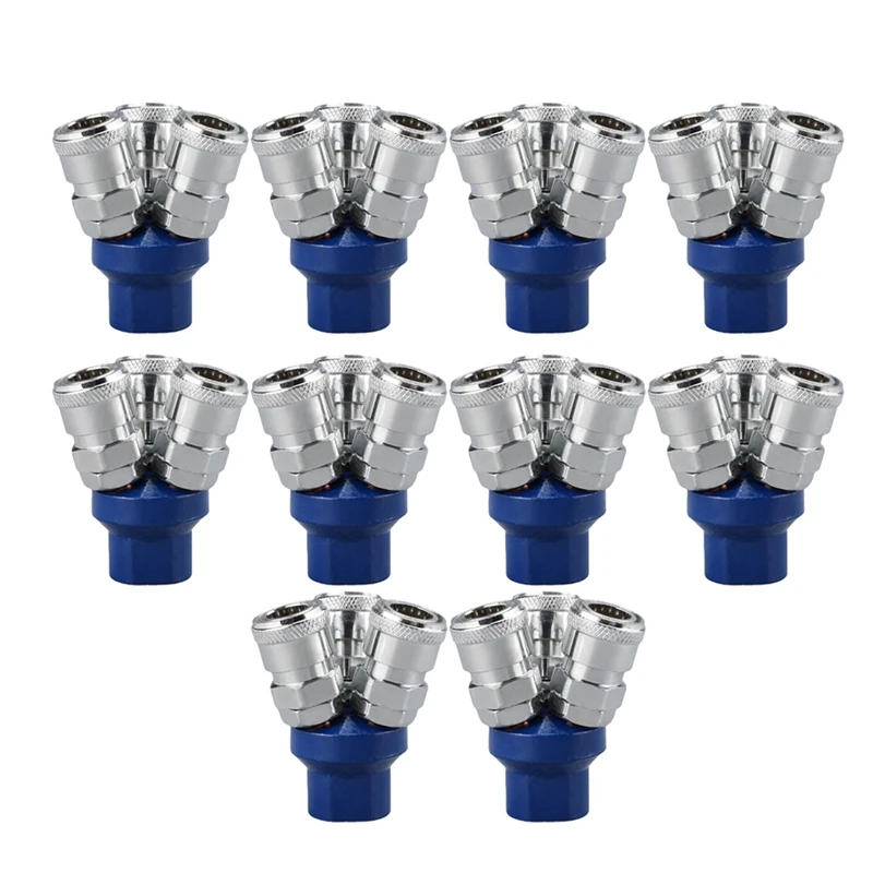 2 Way 3 Way Multi Hose Coupler Fitting Round Manifold Quick Connect Three