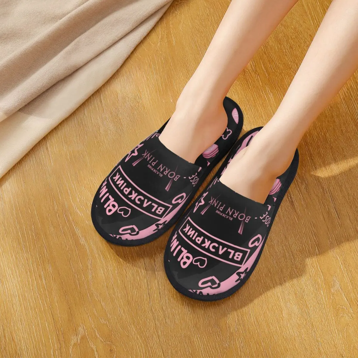 Kpop Star Singer Idol Blinks Домашние тапочки мягкие шлепанцы из пены с эффектом памяти