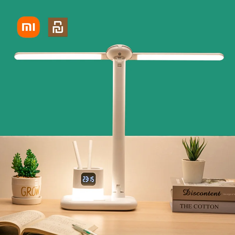 

Настольная лампа-полоса Xiaomi Youpin с временем, светильник большой емкости с USB-зарядкой и держателем для аккумулятора, прикроватный ночник для ...