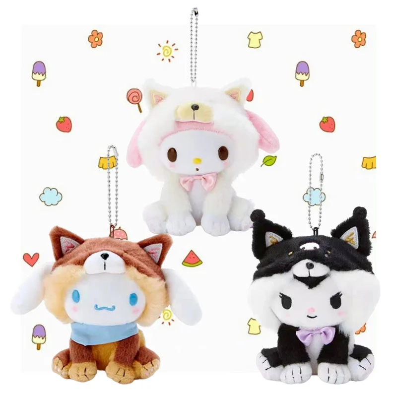 

Аниме My Melody Cinnamoroll Kuromi, мультфильм, косплей, Шиба-ину, подвеска, милые животные, плюшки, сидя, куклы