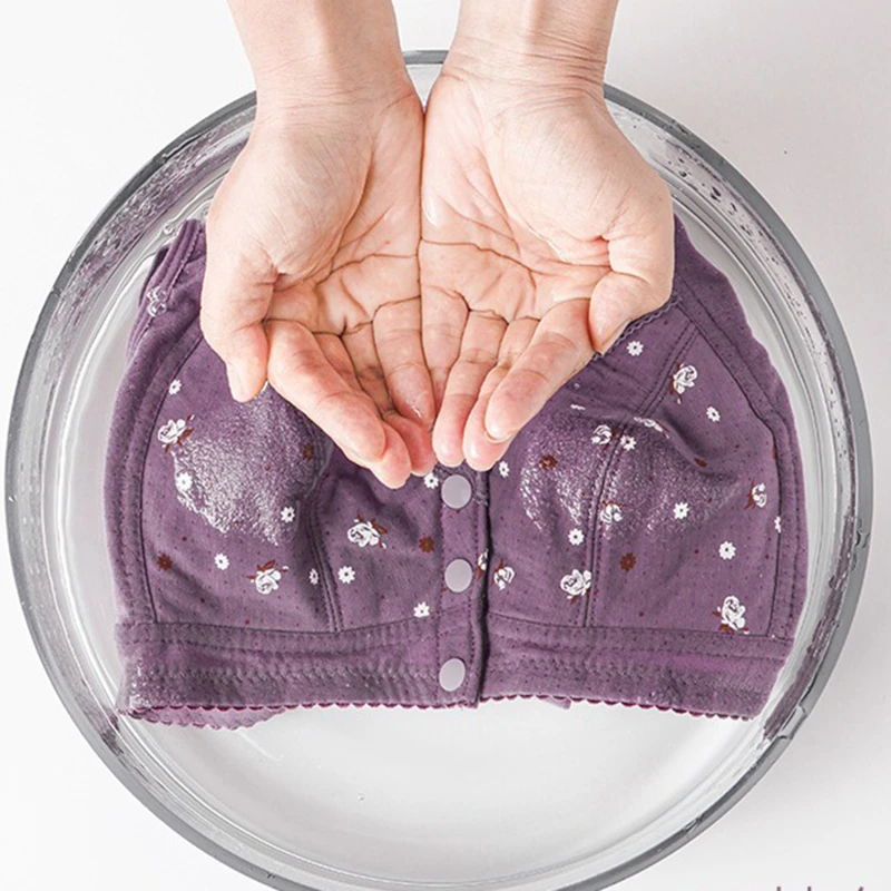 Удобные мягкие бюстгальтеры хлопковый Бралетт с застежкой спереди широкими